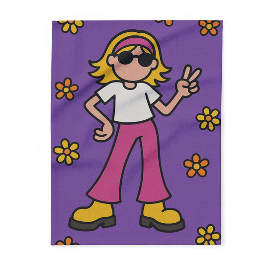 90's Groovy Girl Retro Blanket
